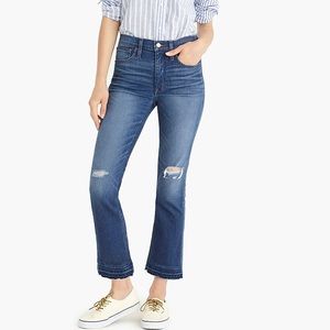J. Crew Billie Boot Jeans in Warm Inidgo